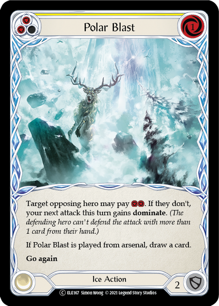 Polar Blast - Yellow Card Front