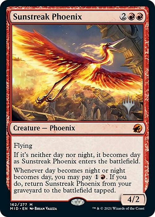 Sunstreak Phoenix Card Front