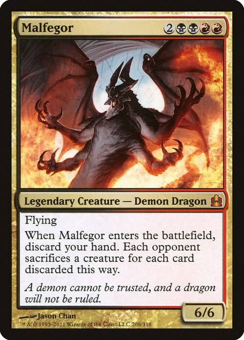 Malfegor Card Front