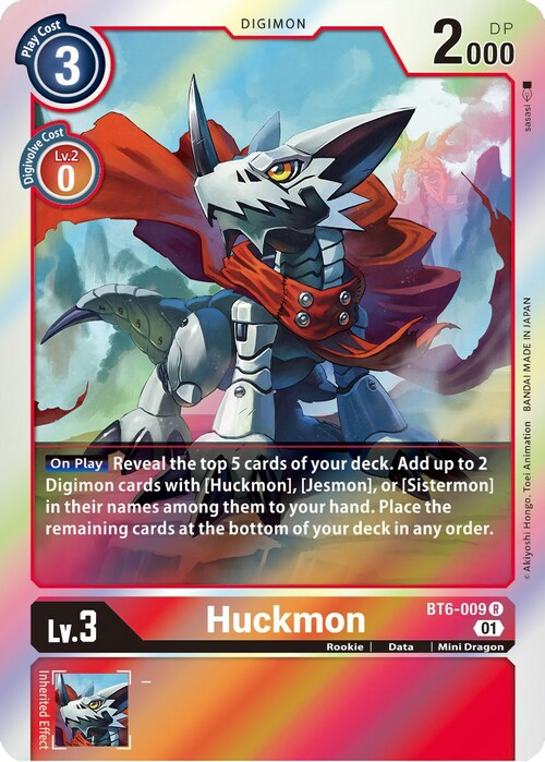 Huckmon Card Front