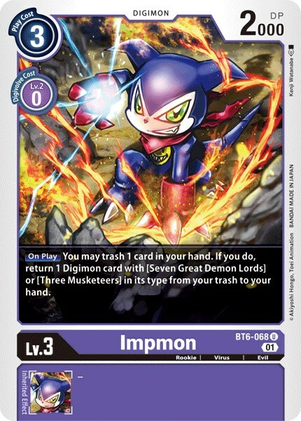 Impmon Card Front