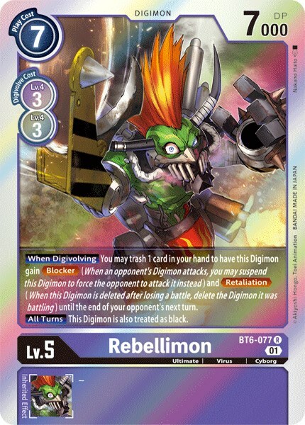 Rebellimon Card Front