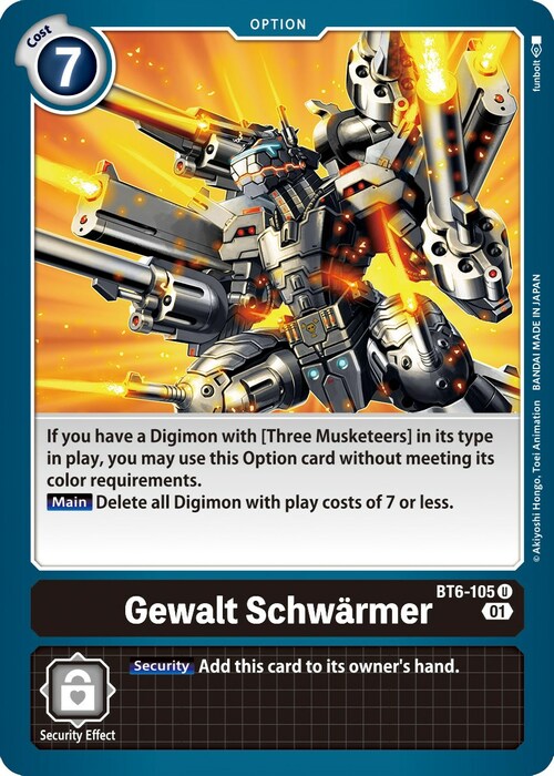 Gewalt Schwärmer Card Front