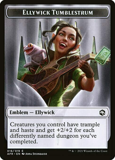 Ellywick Tumblestrum Emblem Card Front