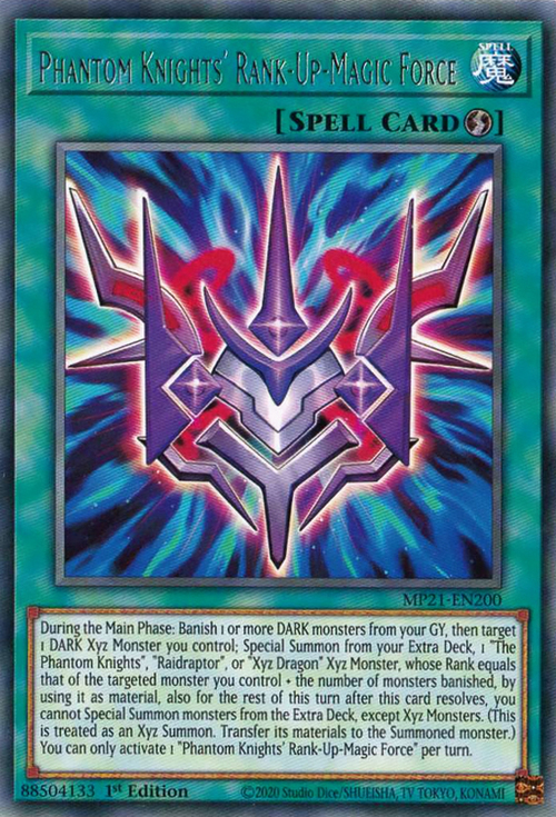 Phantom Knights' Rank-Up-Magic Force Card Front