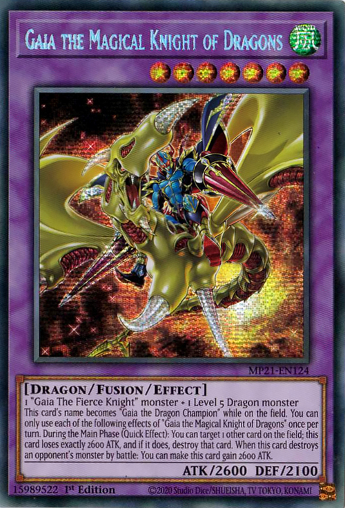 Gaia the Magical Knight of Dragons Card Front