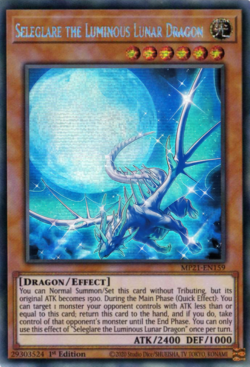 Seleglare the Luminous Lunar Dragon Card Front