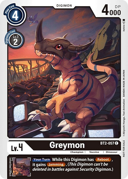 Greymon Card Front