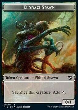 Eldrazi Spawn // Human Soldier Card Front