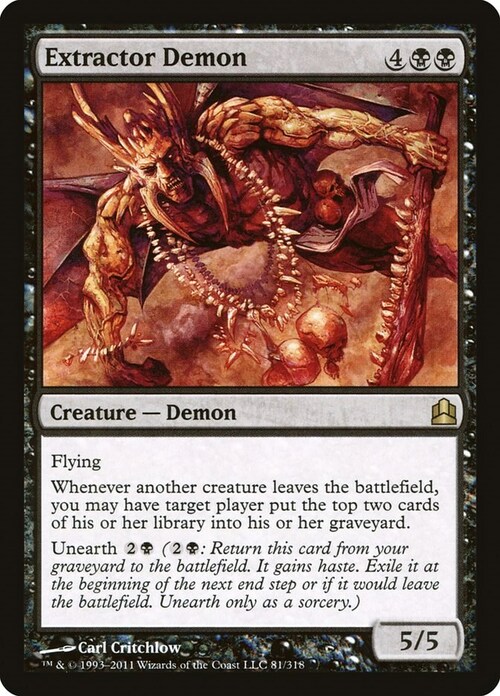 Extractor Demon Card Front