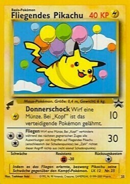 Flying Pikachu Card Front