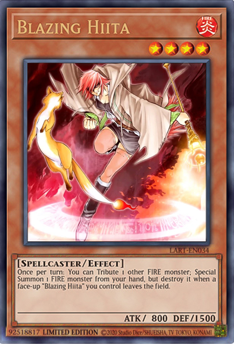 Blazing Hiita Card Front