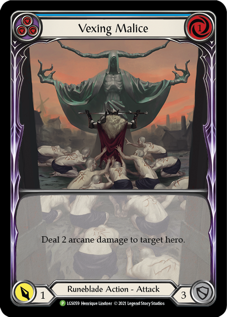 Vexing Malice (Blue) Card Front