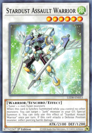 Stardust Assault Warrior Card Front