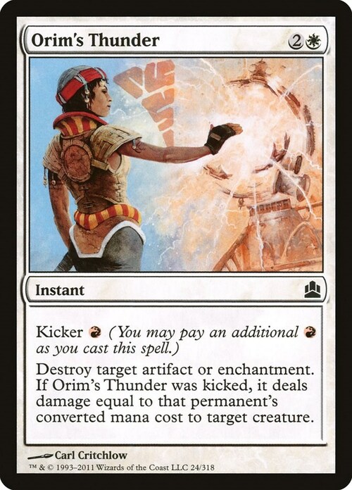 Orim's Thunder Card Front