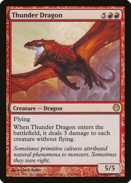 Thunder Dragon Card Front