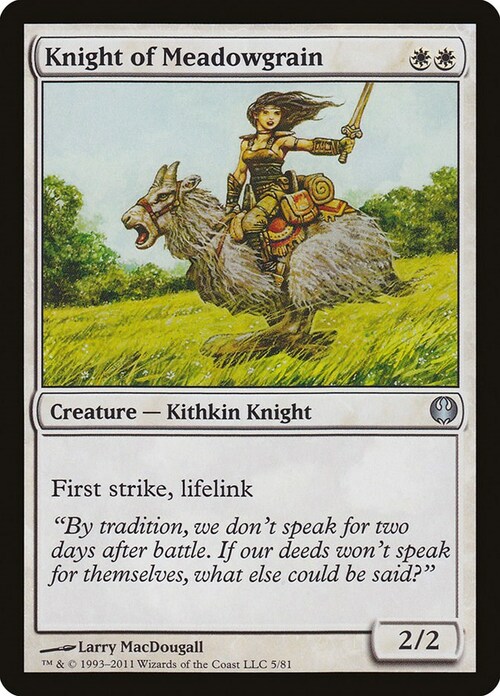 Knight of Meadowgrain Card Front