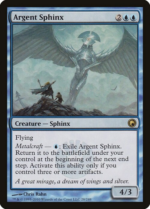 Argent Sphinx Card Front