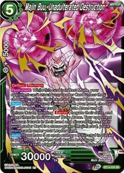 Majin Buu, Unadulterated Destruction Card Front