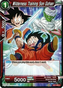 Wilderness Training Son Gohan Card Front