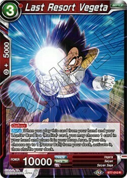 Last Resort Vegeta Card Front