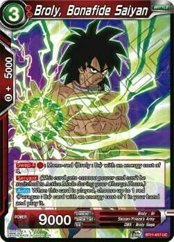 Broly, Bonafide Saiyan Card Front