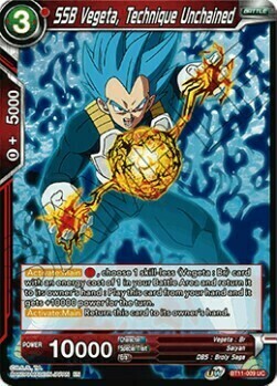 SSB Vegeta, Technique Unchained Card Front