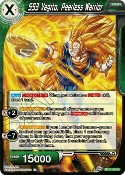 SS3 Vegito, Peerless Warrior Card Front