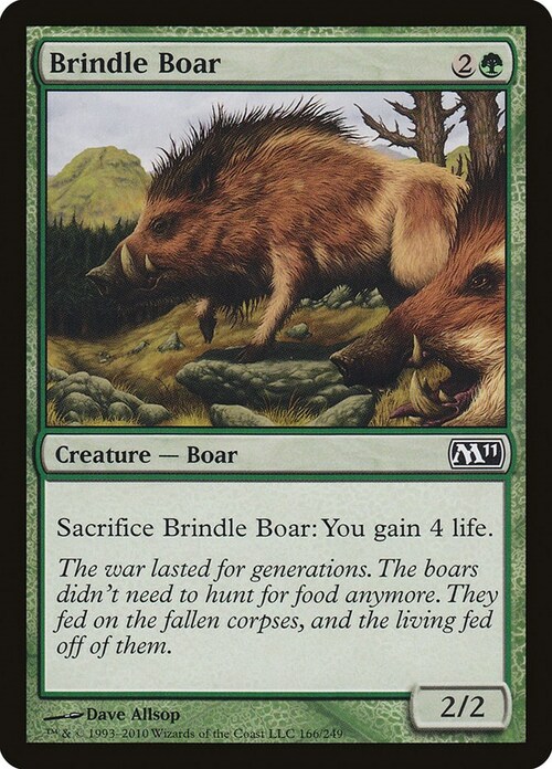 Brindle Boar Card Front