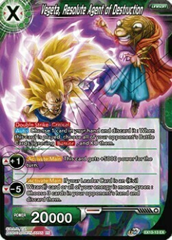 Vegeta, Resolute Agent of Destruction Card Front