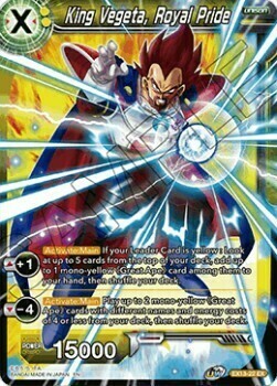 King Vegeta, Royal Pride Card Front