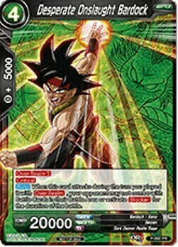 Desperate Onslaught Bardock Card Front