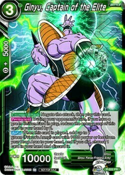 Ginyu, Captain of the Elite Card Front