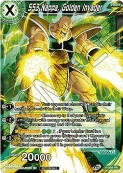 SS3 Nappa, Golden Invader Card Front