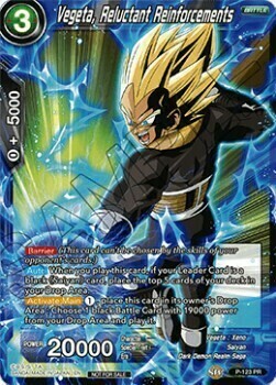 Vegeta, Reluctant Reinforcements Card Front