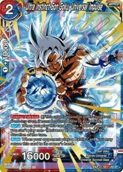 Ultra Instinct Son Goku, Universal Impulse Card Front