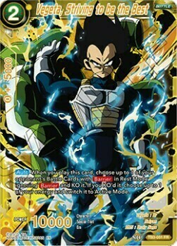 Vegeta, Striving to be the Best Card Front