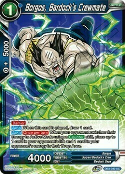 Borgos, Bardock's Crewmate Card Front