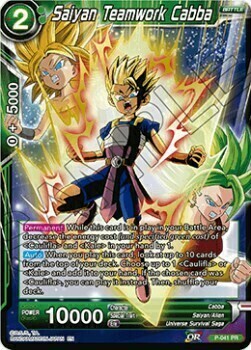 Saiyan Teamwork Cabba Card Front