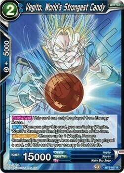 Vegito, World's Strongest Candy Card Front