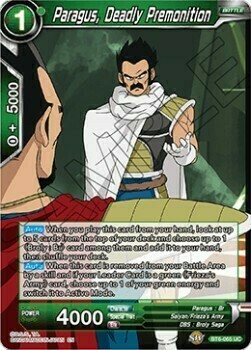 Paragus, Premonizione Fatale Card Front