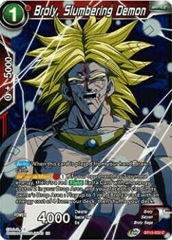 Broly, Slumbering Demon Card Front