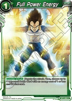 Full Power Energy Card Front