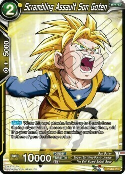 Scrambling Assault Son Goten Card Front