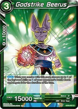 Beerus, Colpo Divino Card Front