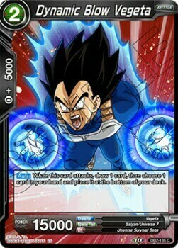 Dynamic Blow Vegeta Card Front