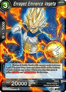 Enraged Eminence Vegeta Card Front