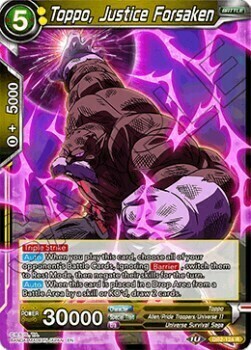 Toppo, Justice Forsaken Card Front