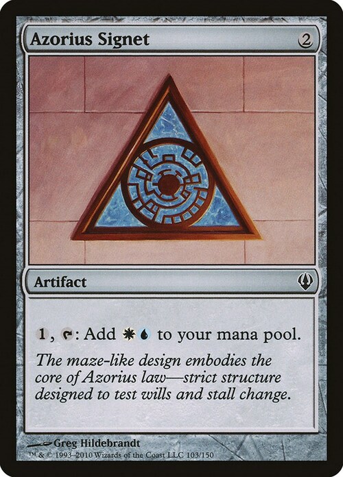 Azorius Signet Card Front