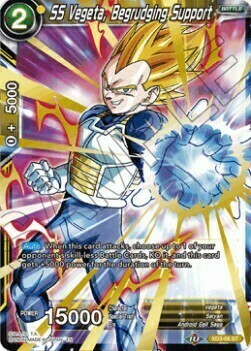 SS Vegeta, Begrudging Support Card Front